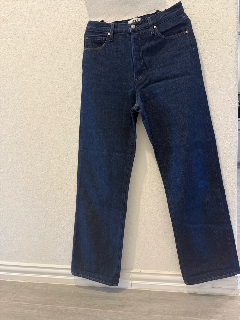 PAIGE Woman’s  Dark Blue Straight Jeans